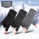 thumbnail image 3 of Guantes Evridwear, térmicos para invierno, con pantalla táctil, sin dedos, 3 pares, 3 of 7
