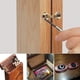 thumbnail image 4 of Paquete de 4 bisagras de latón ocultas, cilíndricas e invisibles para muebles., 4 of 8