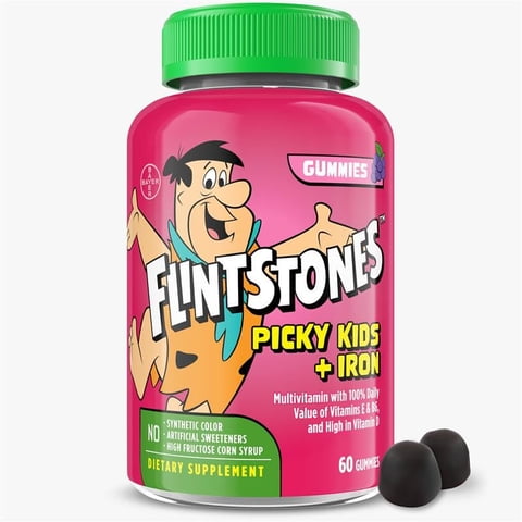 Flintstones Vitamins - Gomitas Multivitamínicas Vitamins Flintstones Kids 60 Unidades