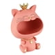 thumbnail image 1 of Cuenco Para Llaves, Escultura De Estatuilla De Gato De Resina, Cuenco De Animal De Boca Grande, Estatua De Gato De La Suerte Rosa, 1 of 3