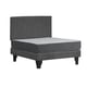 thumbnail image 3 of Cama Plaza y Media Completa Evo con Colchón 21 cm y Respaldo Gris, 3 of 3