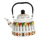 thumbnail image 5 of Tetera De Té Esmaltada Vintage, Vajilla De 2,5 L, Olla De Agua Caliente Con Mango De Acero, Mango Negro, 5 of 5