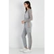 thumbnail image 2 of Conjunto De Top Y Pantalón Con Cremallera Y Rejilla En Contraste De Color Gris Jaspeado, 2 of 5
