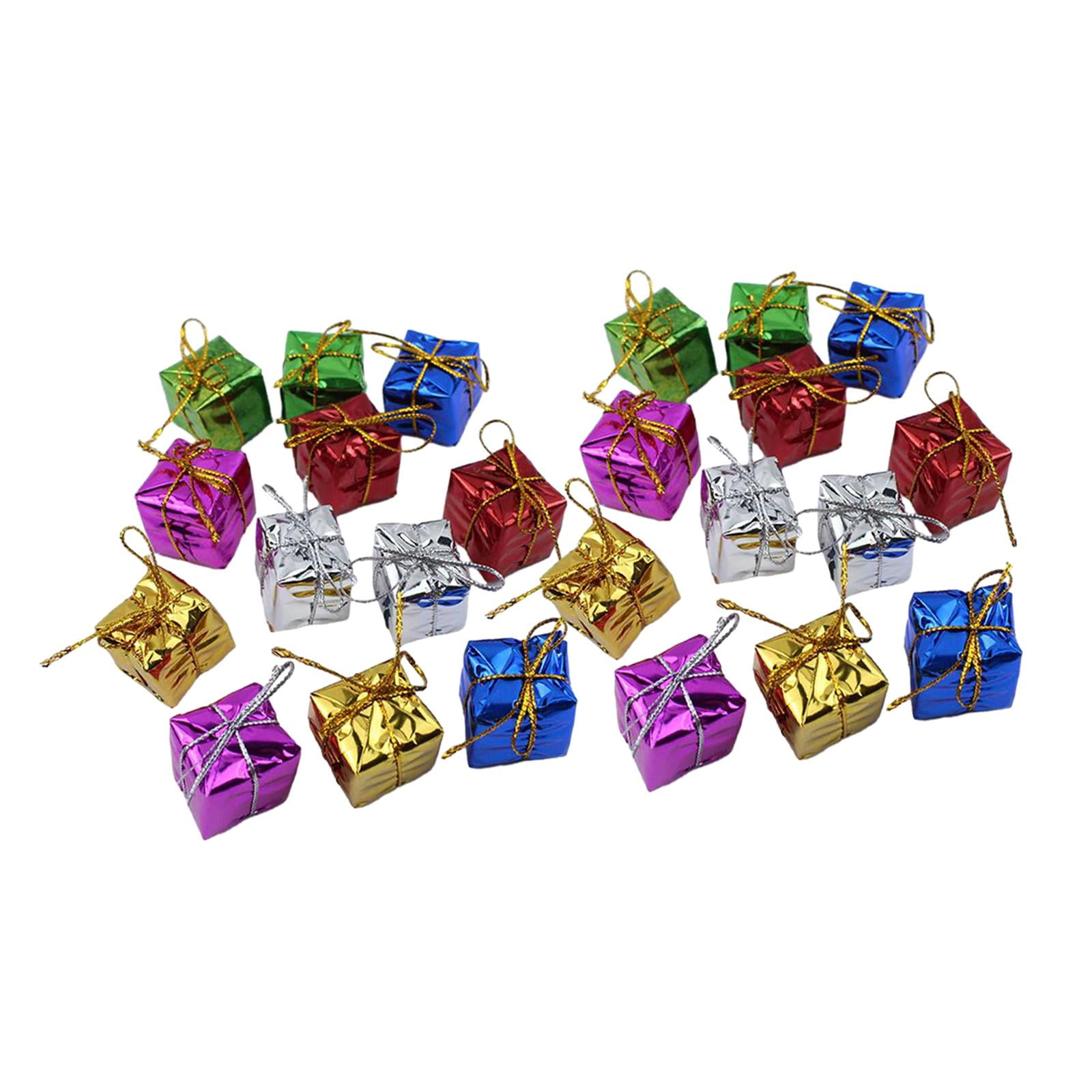 Bothyi - 24 Piezas Cajas De Regalo Pequeñas Para Árbol De Navidad Adornos Colgantes Para Favores De Fiesta 3cm