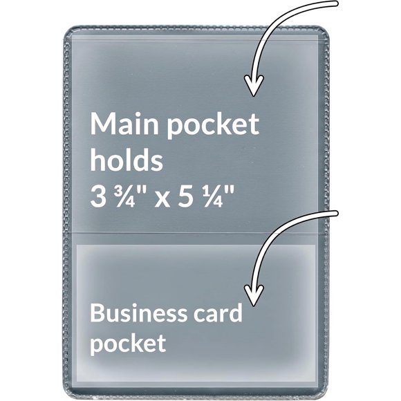 Portatarjetas de identificación STORE SMART – Pack de 20 (10 cm × 14 cm)