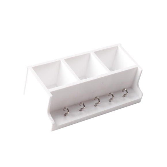 Estante De Almacenamiento De Pared Para Casa De Muñecas, Diseño De Escena De Vida, Muebles Para Casa De Muñecas A Escala 1:12, Color Blanco