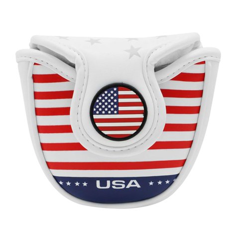 Ioensy - Golf Mallet Putter Head Cover Bordado Club Headcover Protector