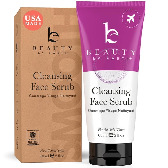 Exfoliante facial Beauty by Earth que elimina la piel muerta, 60 ml