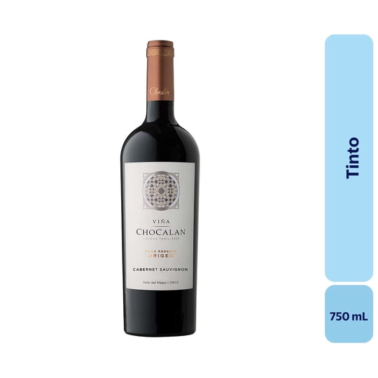 Vino Tinto Botella 750 mL Chocalan