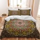 thumbnail image 2 of Purple Mandala Bedding Set Boho Duvet Cover Set 3 Piece Bohemian Comforter Cover with 2 Pillowcases, 2 of 5