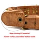 thumbnail image 4 of Collar para perro UVONOKAY con tachuelas de piel sintética marrón L, 4 of 7
