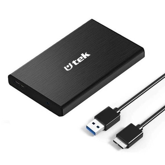 Cofre Externo 2,5" - Utek SSD/HDD SATA - USB 3.0 - Negro