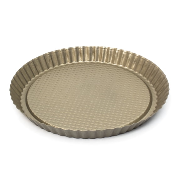 Molde Kuchen Y Pizza 28 Cm 1 Pieza Acero Al Carbono Dorado