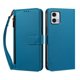 thumbnail image 1 of Funda Tipo Billetera para Motorola Moto G73 5G con Soporte y Bolsillo con Cierre Azul, 1 of 1