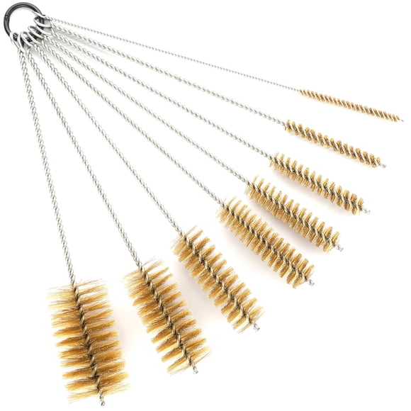 Cepillos de tubo WMXXBRU de latón 30 cm, juego de 8 tamaños