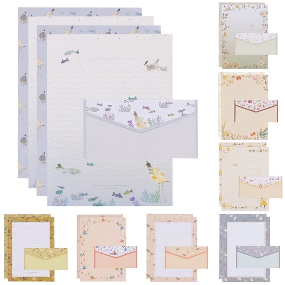 Juego de papel y sobres de papelería Tumtains 72 piezas