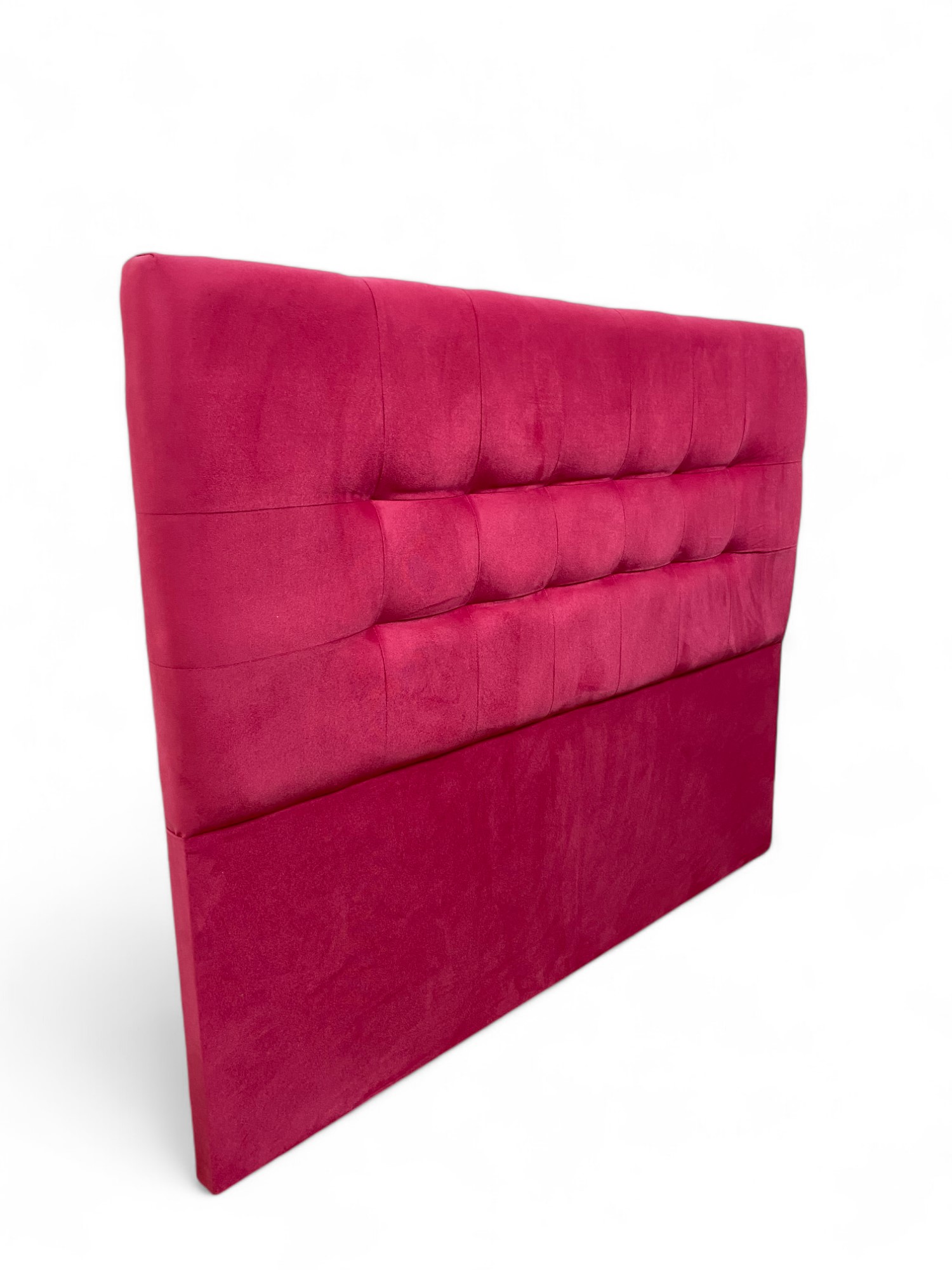 Mbc - Respaldo De Cama 2 Plazas Valencia Felpa Fucsia