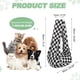 thumbnail image 2 of Uxcell Transportador de Perro en Bandolera para Perros y Gatos Pequeños de Hasta 16.5 Libras, Textura Transpirable con Bolsillo, (Cuadrícula Blanco y Negro), 2 of 6