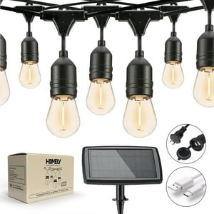 Homely - Guirnalda Terraza Solar Cascada Luces Led 10 Metros