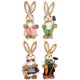 thumbnail image 1 of 4x Conejo De Pascua De Paja Decoración Foto Atrezzo Estatuas De Conejito, 1 of 3