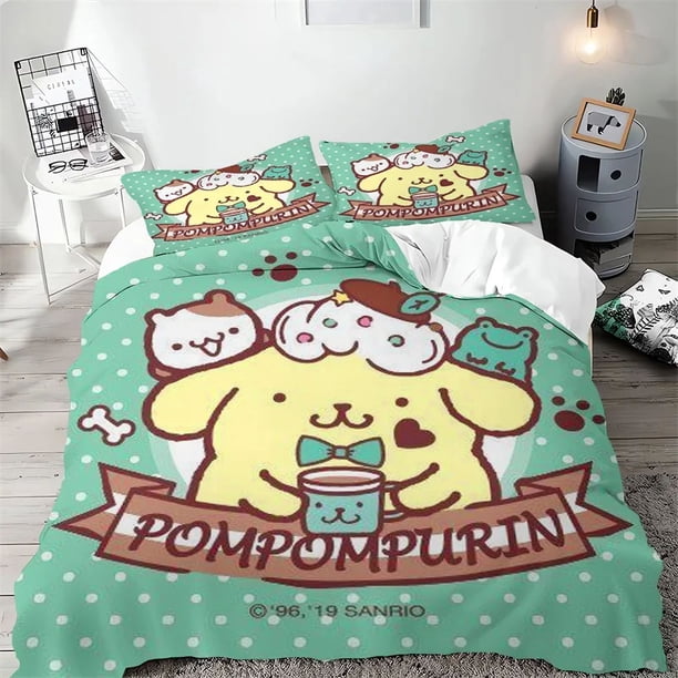 Cartoon Pompompurin Bedding Sets Cute Home Decor Bed Comforter Cover Duvet Cover Pillow Case 2-3 Pieces Sets