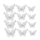 thumbnail image 1 of Decoración de Pared Mariposa Hueca 3D Plateada, 1 of 3