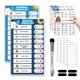 thumbnail image 1 of Tablero de Tareas Magnético para 2 Niños – Boxveria – Pizarra de Borrado en Seco, 1 of 7