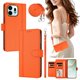 thumbnail image 2 of Funda Billetera Delgada para Oneplus N6 4G, Cuero Sintético, Naranja, 2 of 6