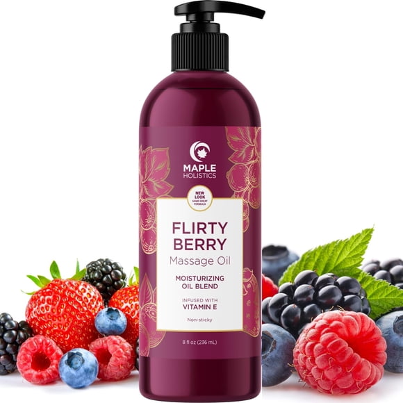 Aceite de masaje Maple Holistics Berry Sensual para parejas