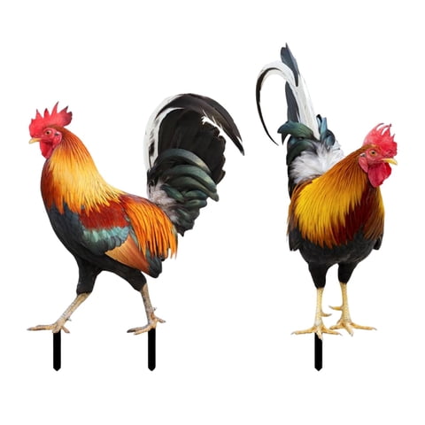 Magideal - Estacas De Animales Estatua De Animales En Forma De Estaca De Jardín Adornos De Jardín Para Decoración , Estilo A Y Estilo B