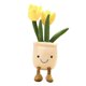 thumbnail image 1 of Lindas Plantas En Macetas Verdes De Felpa Realistas, Plantas De Peluche, Decoración De Juguetes, Amarillo 37cm, 1 of 5