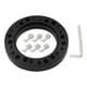 thumbnail image 3 of Almohadilla Espaciadora Del Adaptador Del Cubo Del Volante Del Coche de Aleación de Aluminio, con 6 Tornillos Accesorios Universales de Dirección Piez Negro, 3 of 5
