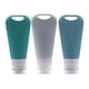 thumbnail image 5 of Juego de botellas de viaje de silicona Tamaño de viaje Tubos de 90 ml Accesorios recargables para jabón líquido, lociones, cremas Envases de líquidos 3 piezas, 5 of 5