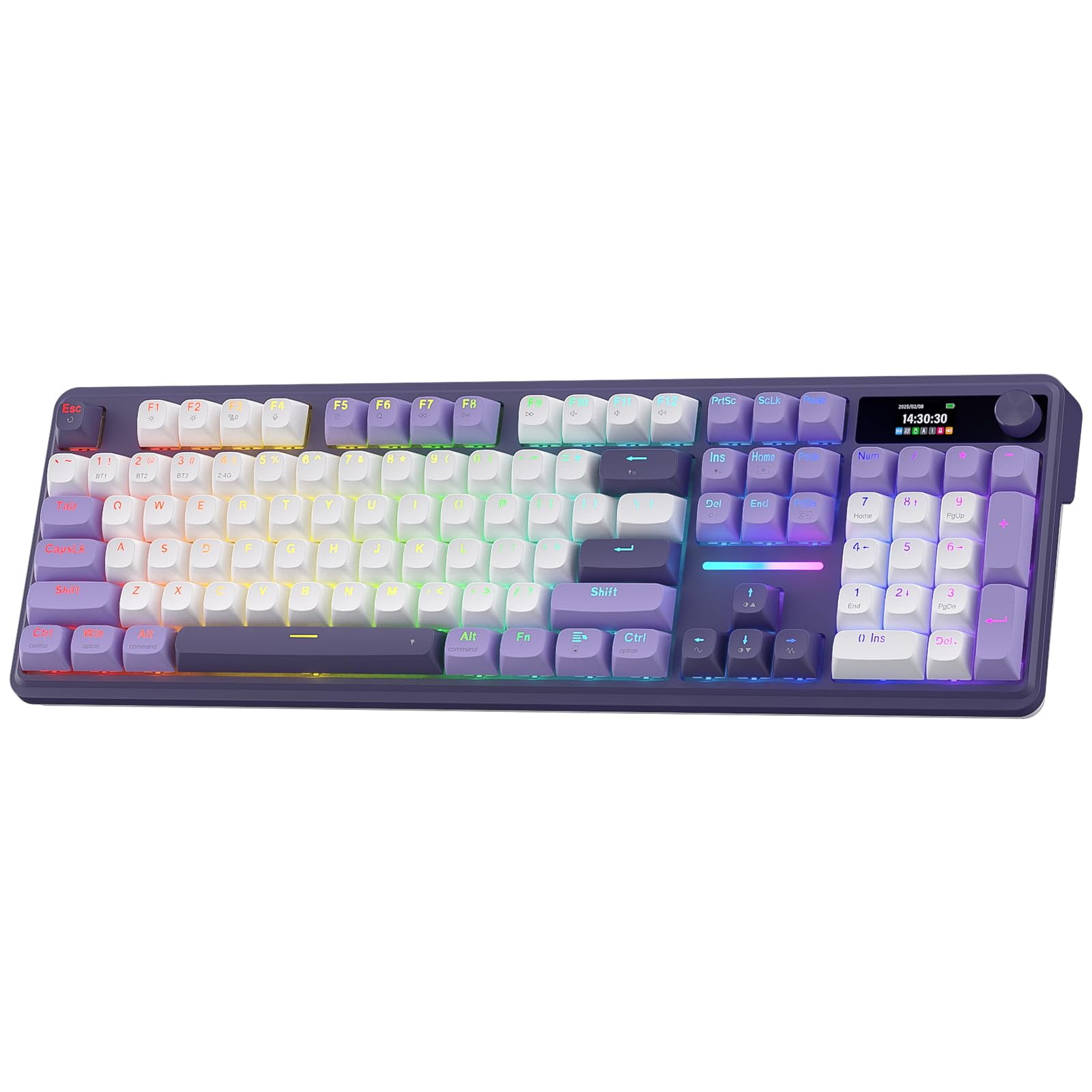 Teclado Para Videojuegos Redragon K762 Con Junta Inalámbrica Con Pantalla Hype