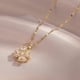 thumbnail image 5 of [18k Gold Plated Four-Leaf Clover Pendant Necklace - European and American Style, 360° Rotation, Luxury Banquet Party Jewelry Accessory, Temperament Light, Niche Design, Sense of Luxury, 5 of 5
