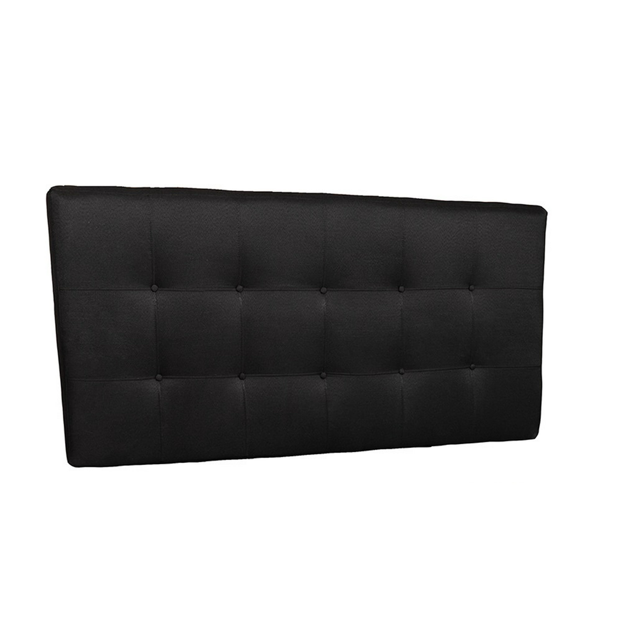 Muebles New - Respaldo King Negro Lino