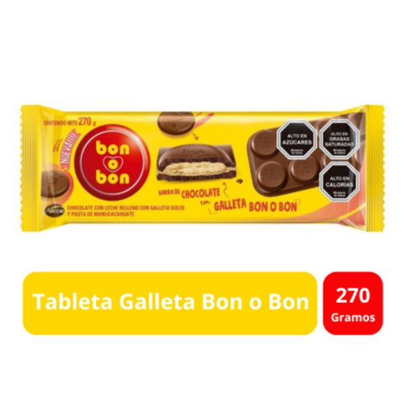 Tableta Galleta Bon O Bon, 270 g