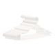 thumbnail image 1 of Paquete de 30 percheros de plástico antideslizantes, percheros duraderos de 360 grados que ahorran espacio para ropa, armario, mantas, pantalones o camisas blancas, 1 of 6