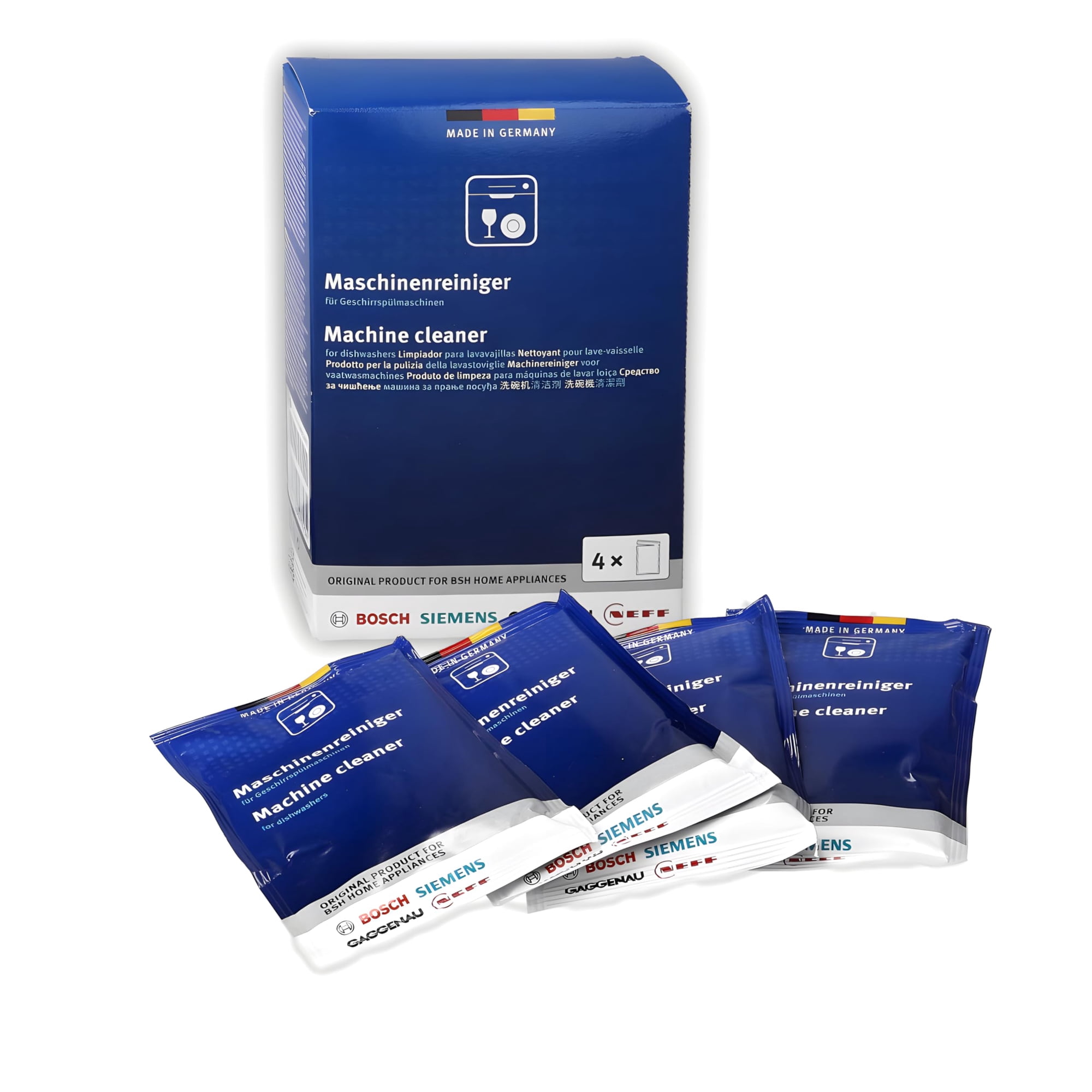 Limpiador De Lavavajillas Bosch 312477 180 G - 4 Sobres