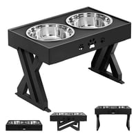 Master Prox - Comedero-Bebedero Para Perros Altura Ajustable - Plato Acero