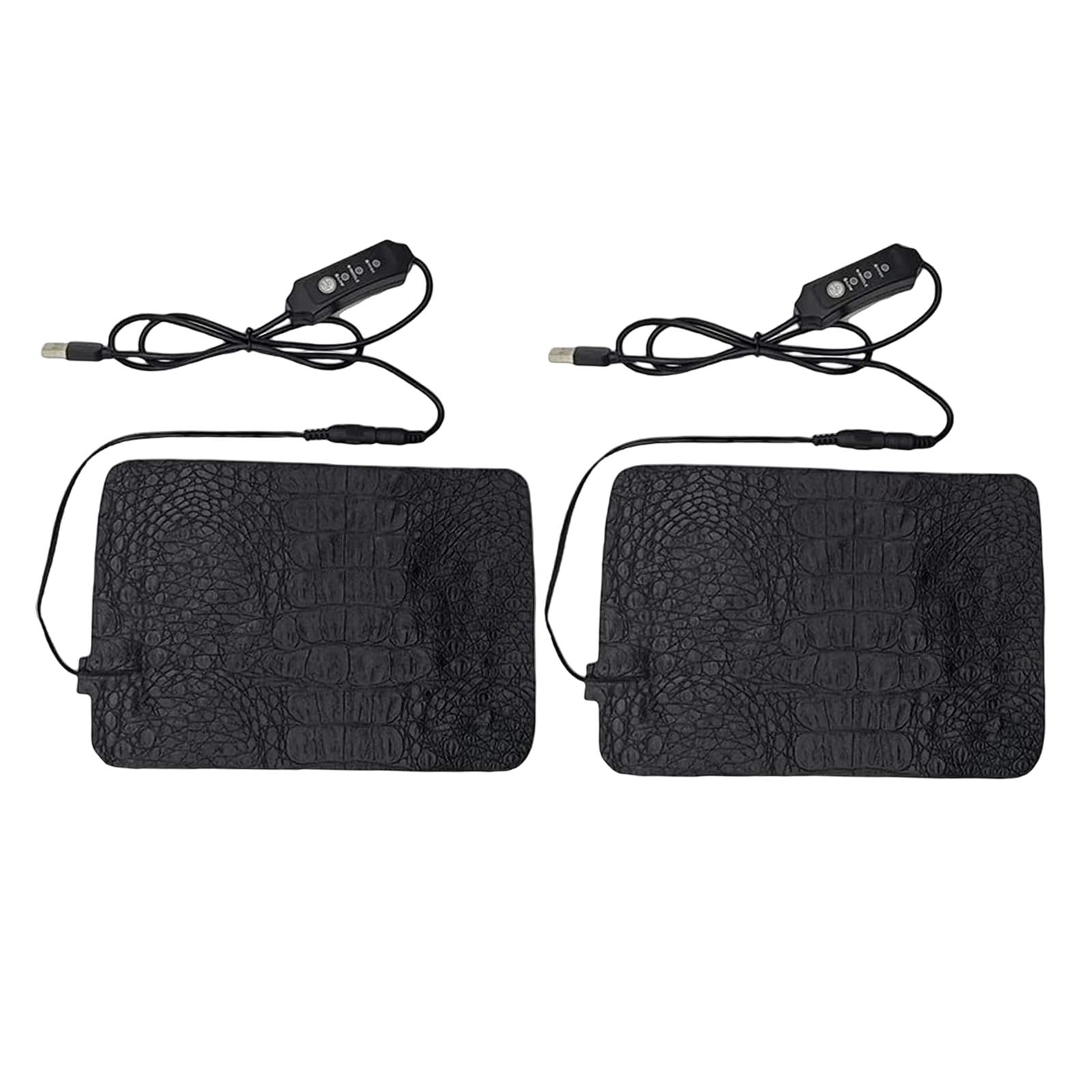 Magideal - 2x Cómodo Tapete De Calentamiento Manta Multifunción Seguridad Pu Calefacción Eléctrica Mascotas Almohadilla Para Gatos Perros Animales De Interior 15cmx22cm