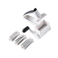 Magideal - Rallador De Cortador Giratorio, Trituradora De Queso Manual, Herramienta De Porción De Mandolina Redonda Fácil De Usar, Multifunción Para Nueces De