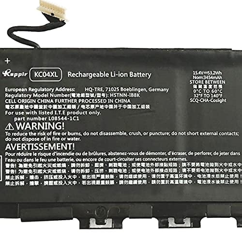 BOWEIRUI L08496-855 KC04XL Batería de Repuesto para Laptop HP Envy X360 13-AG 13-AR Envy 13-AH 13-AQ 13M-AQ Serie HSTNN-IB8K KC04053XL L08544-2B1 TPN-W136 TPN-W133 L08544-1C1 HSTNN-DB8P