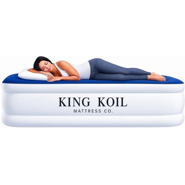 Colchón de aire King Koil tamaño California King de 51 cm de alto con bomba integrada