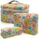 thumbnail image 1 of Set de bolsas de maquillaje Gosect, bolsa de cosméticos acolchada con estampado floral, 3 unidades, 1 of 3
