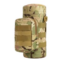 Ioensy - Bolsa Para Hervidor De Agua Táctica Con Bolsillo Para Portabotellas De Agua, Bolsa Para Exteriores, Camuflaje