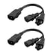thumbnail image 2 of IEC320-C14 A C13 + C5 Macho A Hembra Cable De Extensión De Alimentación Divisor En Y, 2 of 5