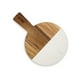 thumbnail image 1 of Tabla Aperitivo Redonda De Madera De Acacia Y Mármol Kawi®, 1 of 6