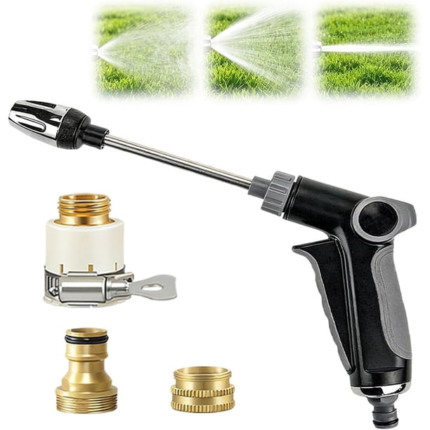Hidrolimpiadora mano 360° rotación boquilla 3 modos spray coche patio jardín