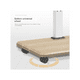 thumbnail image 4 of Soporte Tv Rack Movil Con Ruedas 32 A 75 Base Pedestal Stand, 4 of 6